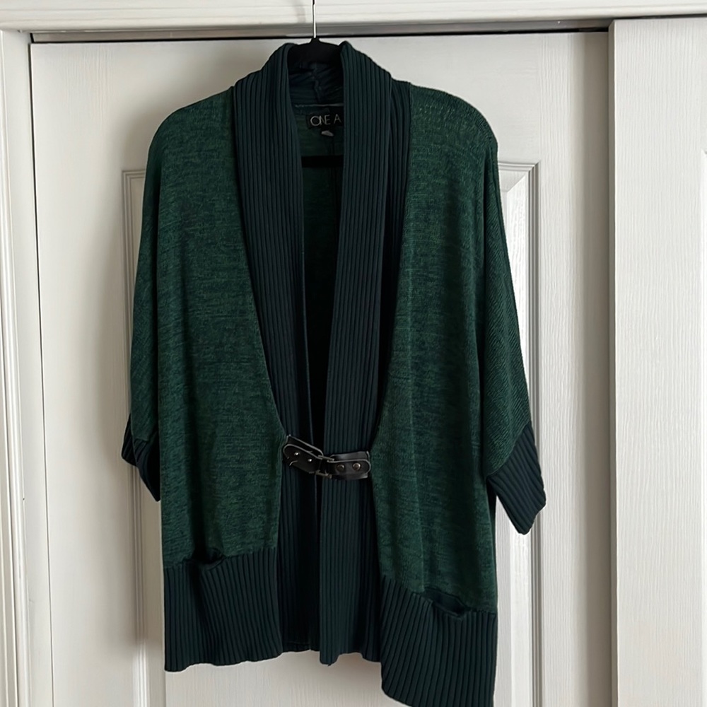 One A 3/4 Sleeve Cardigan Sweater 2X